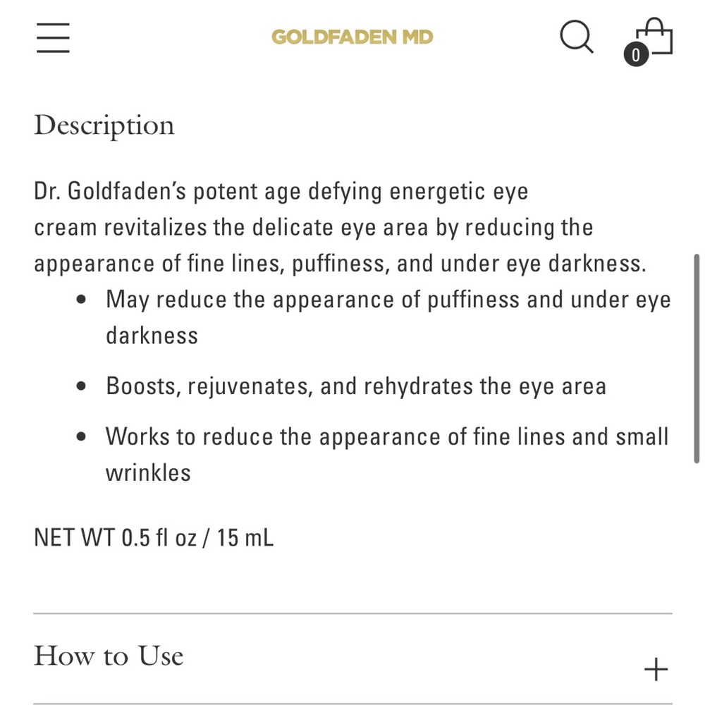 GOLDFADEN MD | Plant Profusion | Energetic Eye Cream (Brand New!) 💘✨ - Picture 7 of 9
